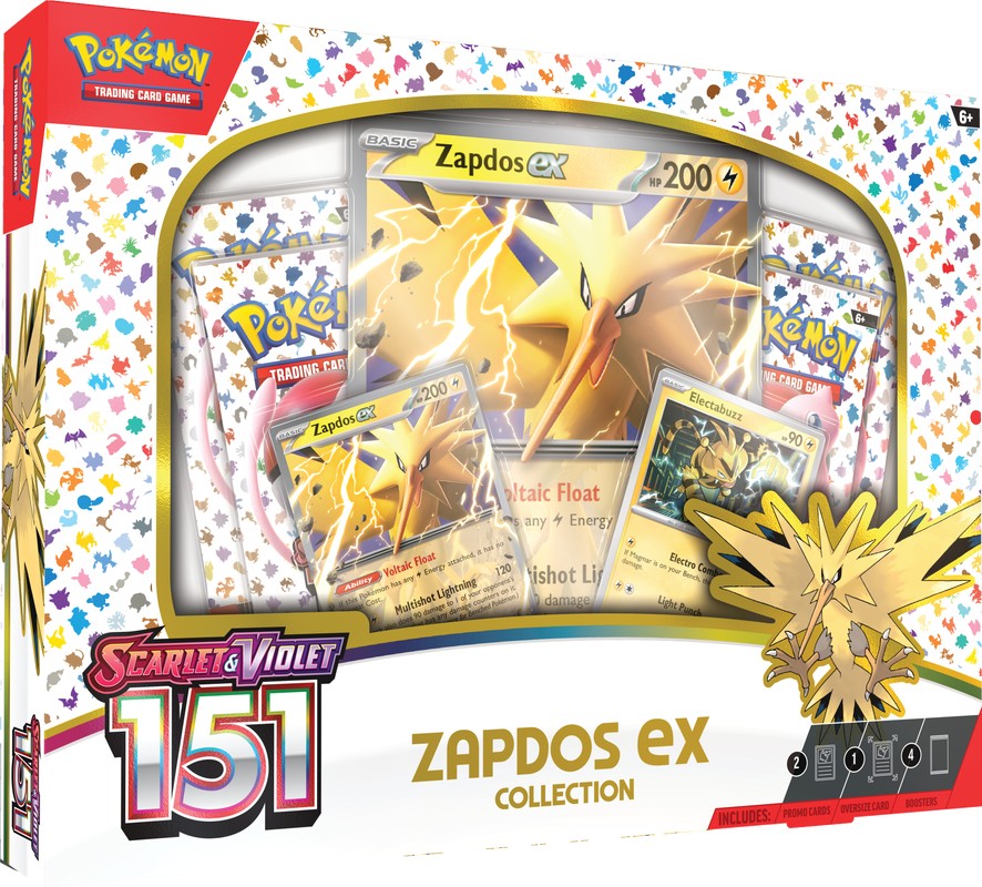 Pokemon 151 Zapdos EX Collection Box