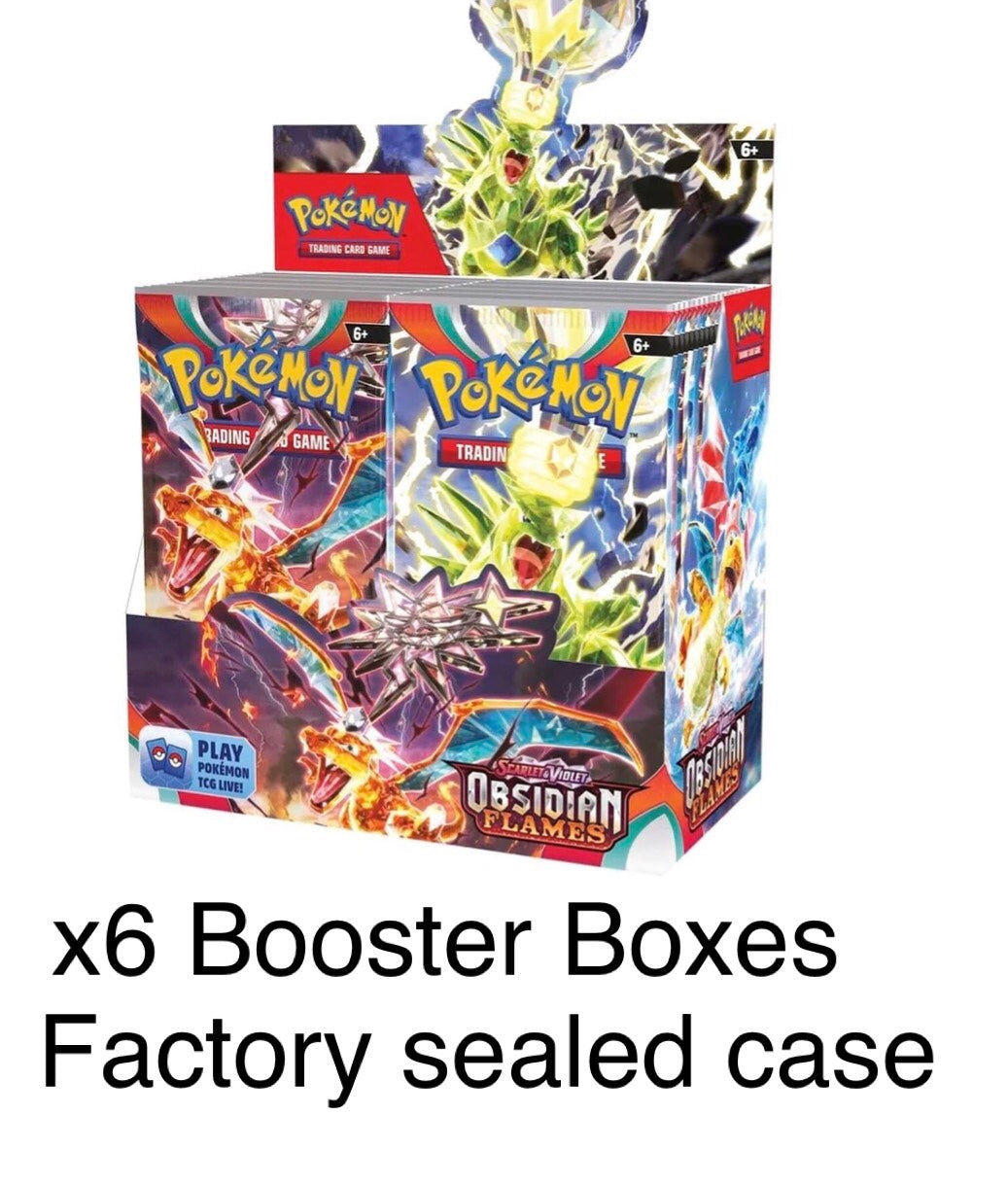 Pokemon Obsidian Flames Booster Box Sealed Case Pokemon Obsidian Flames Booster Box Sealed Case