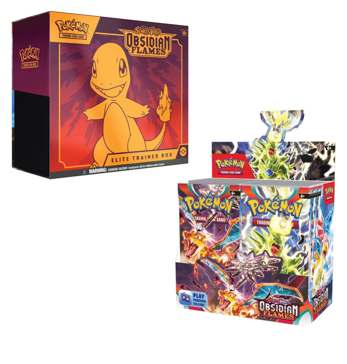 Pokemon Obsidian Flames Booster Box + ETB Bundle 763 Collectibles Pokemon Obsidian Flames Booster Box + ETB Bundle 763 Collectibles