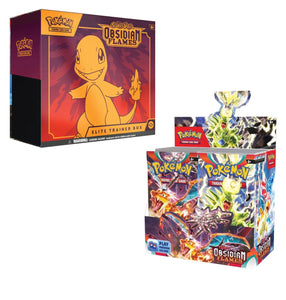 obsidian flames booster box bundle Pokemon Obsidian Flames Booster Box + ETB Bundle – 763 Collectibles