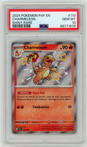 PSA 10 Charmeleon Shiny Paldean Fates #110