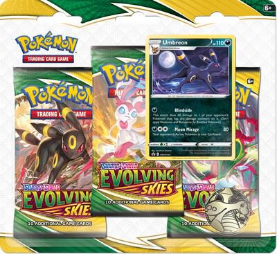 Pokemon Evolving Skies 3 Pack Blister Umbreon