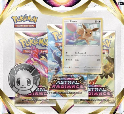 Pokemon Astral Radiance 3 Pack Blister x2 (one of each promo)