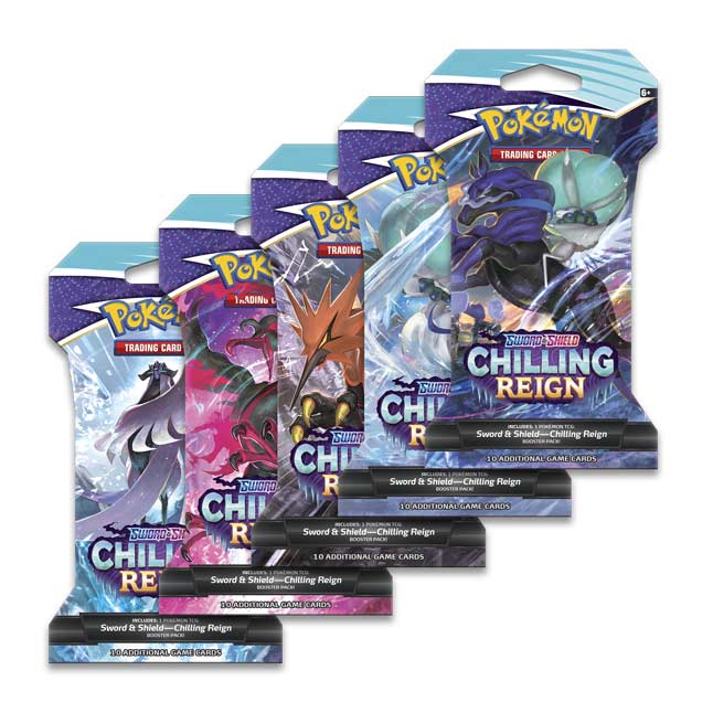 Pokemon Chilling Reign Sleeved Booster Pack Case of 144