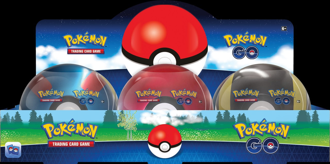 Pokemon GO Poke Ball Tin Display (6 count)