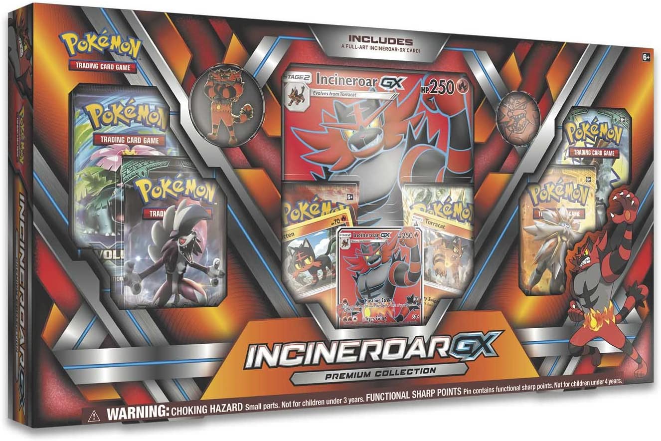 Pokemon Incineroar GX Premium Collection – 763 Collectibles