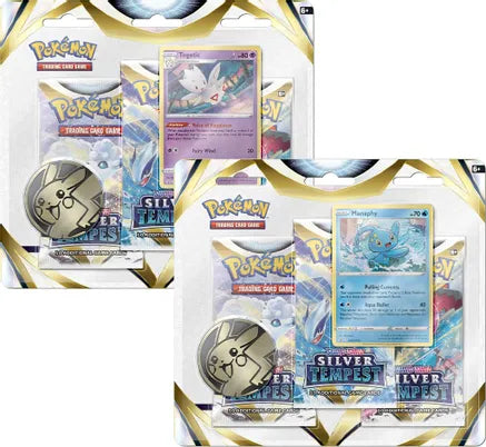 Pokemon Silver Tempest 3 Pack Blister Set (one of each promo)