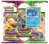 Pokemon Vivid Voltage 3 Pack Blister [Vaporeon]