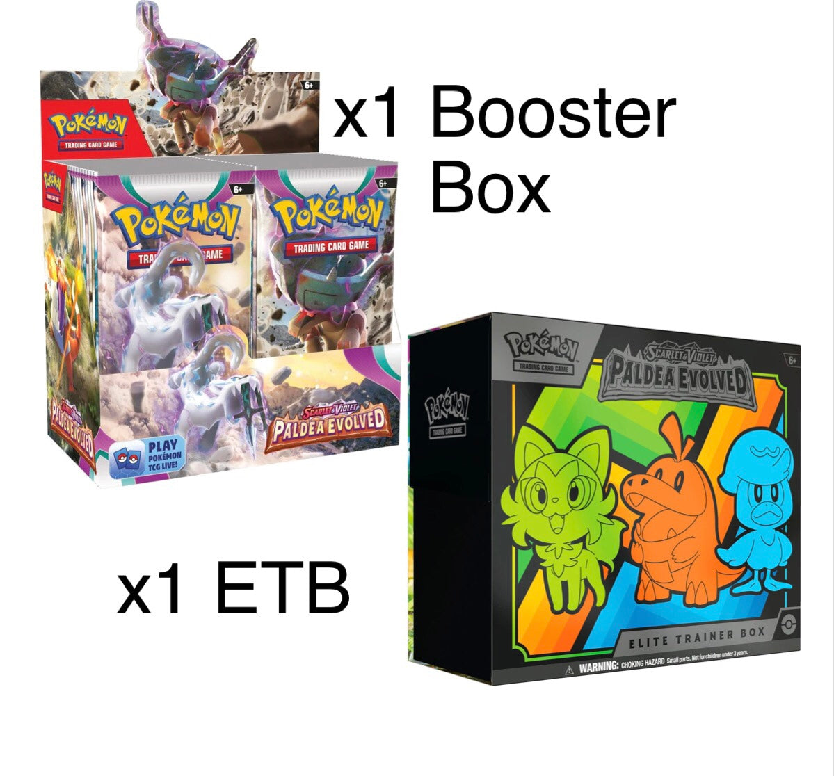 Pokemon Paldea Evolved Booster Box + ETB Bundle